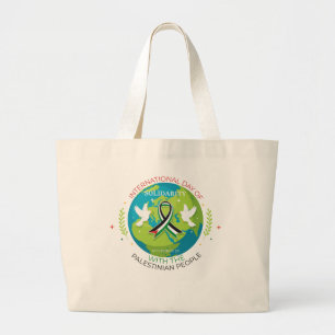 Bolsa Tote Grande Solidariedade palestiniana
