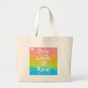 Bolsa Tote Grande Somente o amor é real
