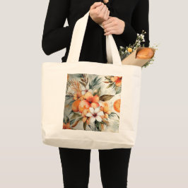 Bolsa Tote Grande Sonho De Sangue E Citros Tropicais - Cana-De-Água