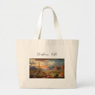 Bolsa Tote Grande Sonhos do Deserto - Saco de Tote