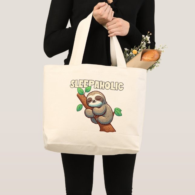 Bolsa Tote Grande Sonolento - Alavancas do Sono - Lama do Dorso (Frente (produto))