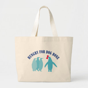 Bolsa Tote Grande Sopras de cão para pinguins
