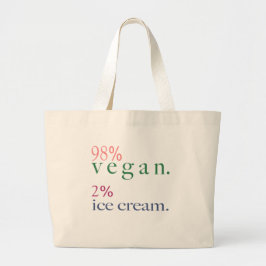 Bolsa Tote Grande sorvete Vegan 98% 2%