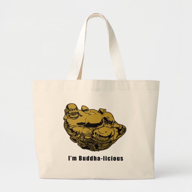 Bolsa Tote Grande Sou Buda-liciosa (Frente)