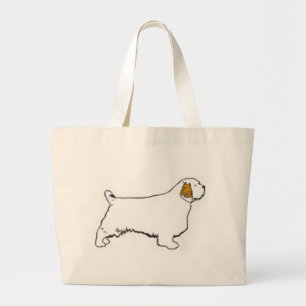 Bolsa Tote Grande spaniel de clumber