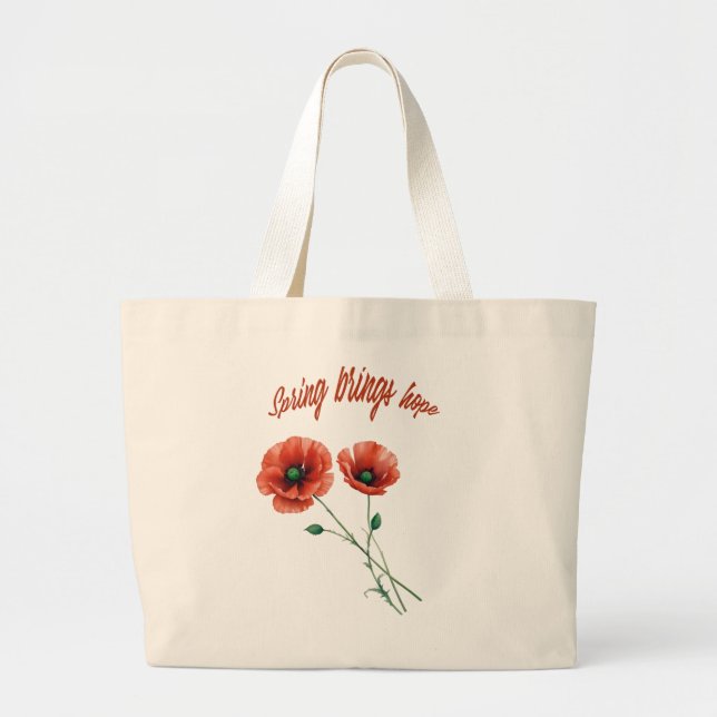Bolsa Tote Grande "Springtime Hope Bolsa" (Frente)