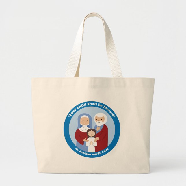 Bolsa Tote Grande St. Joachim e St Anne (Frente)