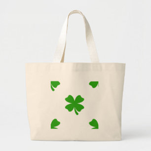 Bolsa Tote Grande st patricks clover emoji