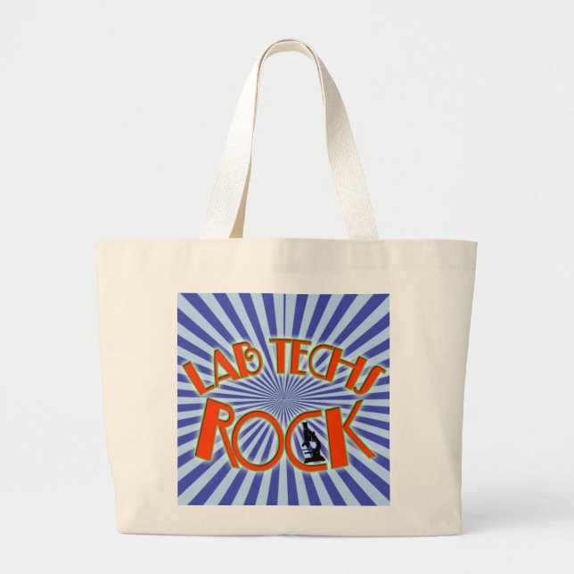 BOLSA TOTE GRANDE STARBURST LAB TECHS ROCK (CIENTISTA LABORATORIAL) (Frente)