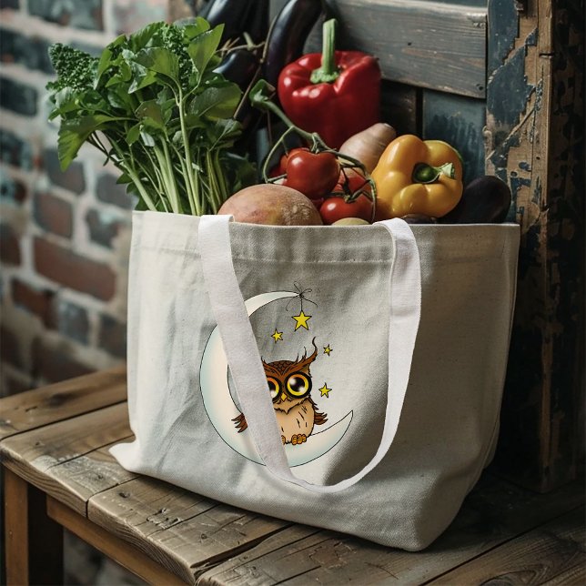 Bolsa Tote Grande Stars Blue Moon (Criador carregado)