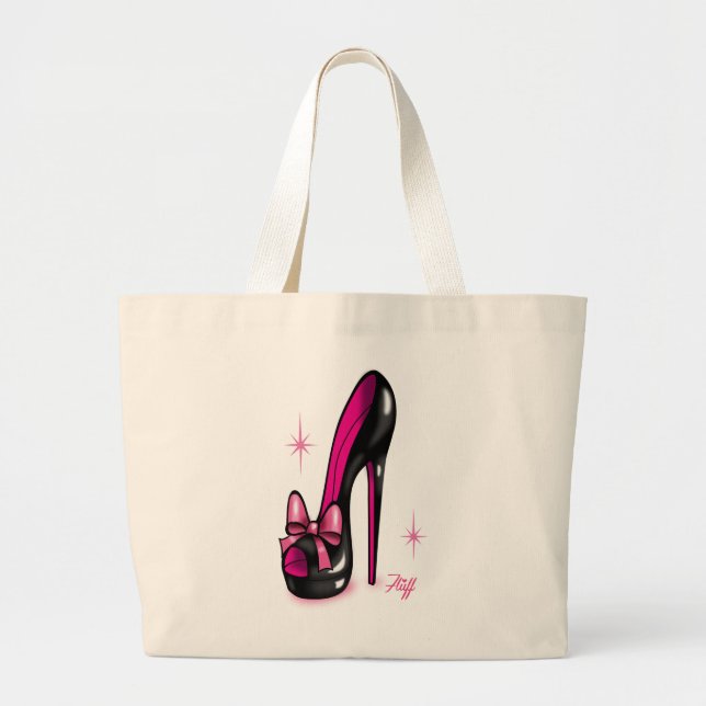 Bolsa Tote Grande Stiletto Calçado por Fluff (Frente)