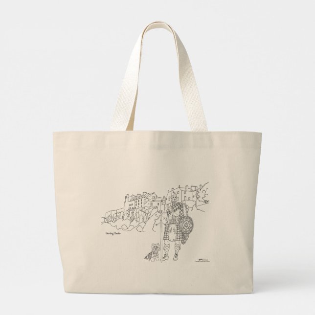 Bolsa Tote Grande Stirling Castle Scotland Tote Bag (Verso)