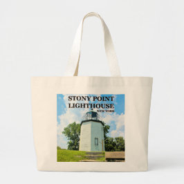Bolsa Tote Grande Stony Point Lighthouse, New York Tote Bag