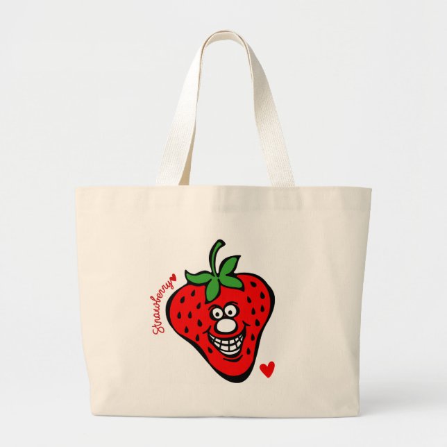 Bolsa Tote Grande Strawberry *Jumbo Tote (Frente)