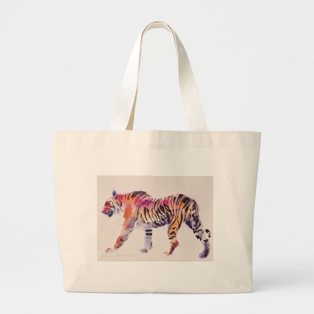 Bolsa Tote Grande Stripey (Frente)
