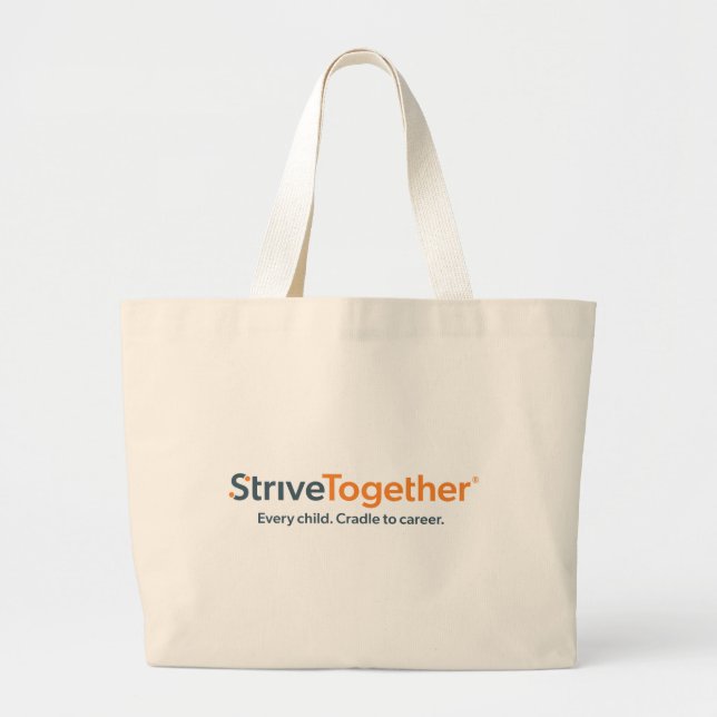 Bolsa Tote Grande StriveTogether Tote Bag - Full logo (Frente)