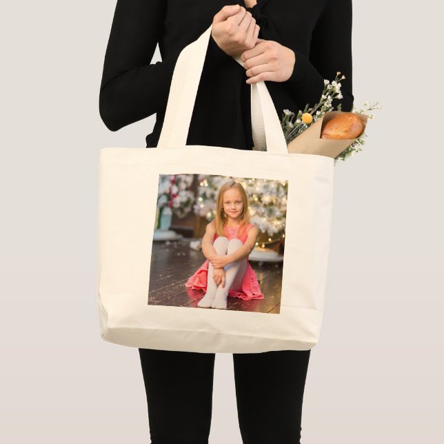 BOLSA TOTE GRANDE SUA FOTO PARA BOLSA, PERSONALIZE (Frente (produto))