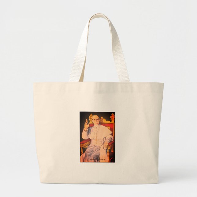 Bolsa Tote Grande Sua Santidade o Papa Pius XII - Igreja Católica (Frente)