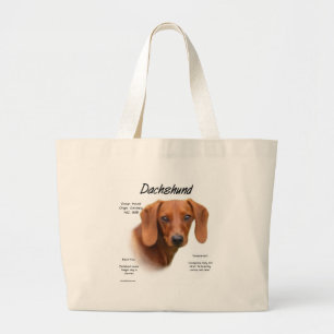Bolsa Tote Grande Suave Dachshund Encontra a Raça