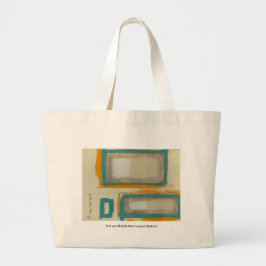 Bolsa Tote Grande Suave e Ousado Rothko Abstrato Inspirado Assinado