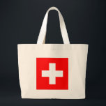 Bolsa Tote Grande Suiça<br><div class="desc">sinalizador de suiça</div>