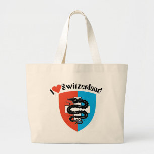 Bolsa Tote Grande Suíça Suisse Svizzera Svizra Switzerland saco