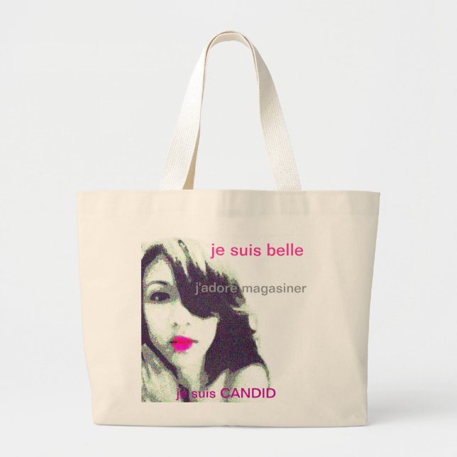 Bolsa Tote Grande Suis de Je cândidos (Frente)