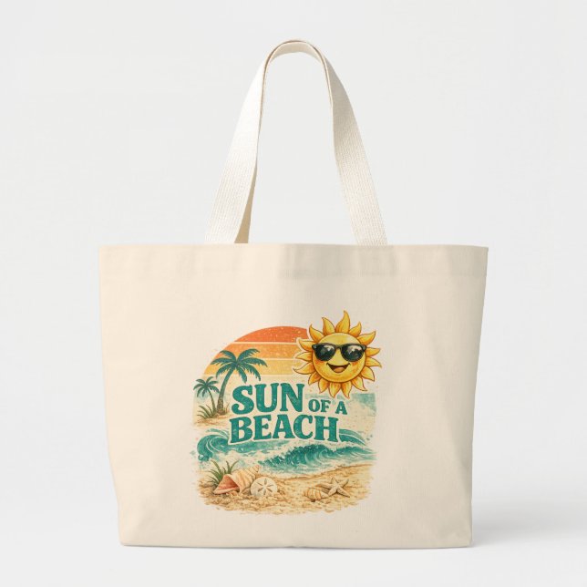 Bolsa Tote Grande Sun of a Beach (Frente)
