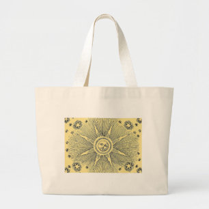 Bolsa Tote Grande Sun Stars Antiguamente Night Sky Medieval Zodieval