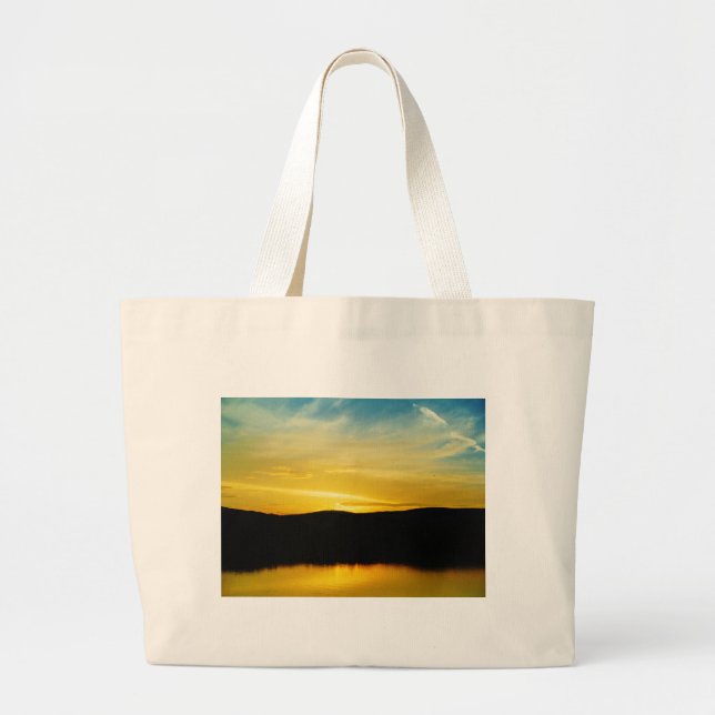 Bolsa Tote Grande Sunset Amarelo do Lago Mt (Frente)