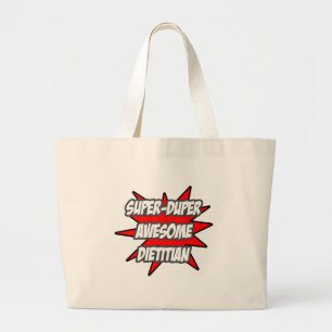 Bolsa Tote Grande Super Duper Inglês Dietitian
