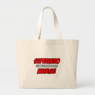 Bolsa Tote Grande Super-herói... Enfermeira.