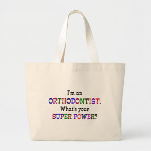 Bolsa Tote Grande Super poder ortodontista
