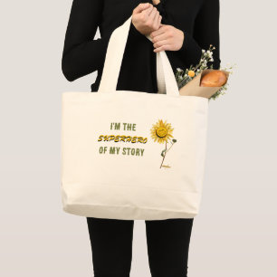 Bolsa Tote Grande Superhero Jumbo Tote por Poet Adiela Akoo
