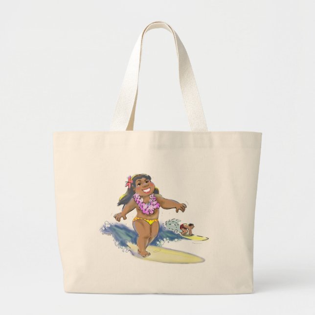 Bolsa Tote Grande Surfar de WaHiNe (Frente)