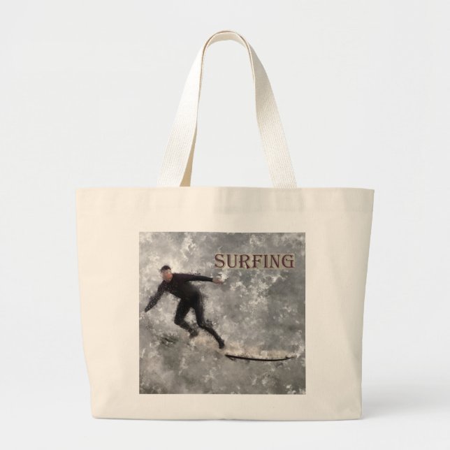 Bolsa Tote Grande Surfer Tote Bag (Frente)
