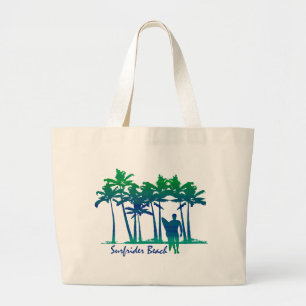 Bolsa Tote Grande Surfrider Beach Havaiana Palm Tree Blend