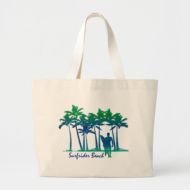 Bolsa Tote Grande Surfrider Beach Havaiana Palm Tree Blend (Frente)