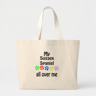 Bolsa Tote Grande Sussex Spaniel Walks Design