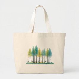Bolsa Tote Grande Sussurros da Natureza - Serenidade da Natureza em 