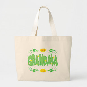 Bolsa Tote Grande T-shirt e presentes da avó para ela