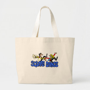 Bolsa Tote Grande T-shirt e presentes da dança quadrada