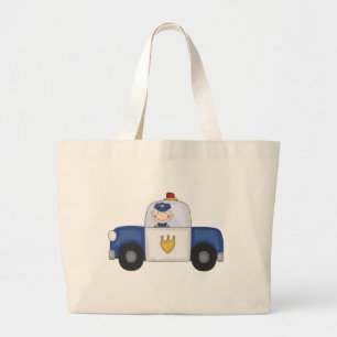 Bolsa Tote Grande T-shirt e presentes do cruzador da polícia