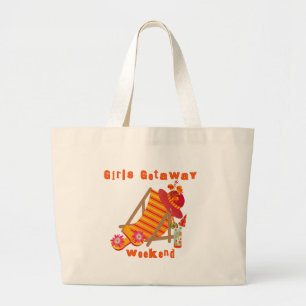 Bolsa Tote Grande T-shirt e presentes do fim de semana da fuga das
