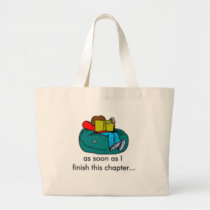Bolsa Tote Grande T-shirt e presentes do leitor