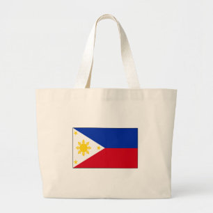 Bolsa Tote Grande T-shirt filipinos e presentes da bandeira