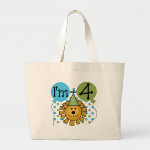 Bolsa Tote Grande T-shirts e presentes de quarto aniversário