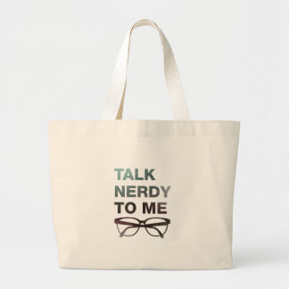 Bolsa Tote Grande talk nerdy to me