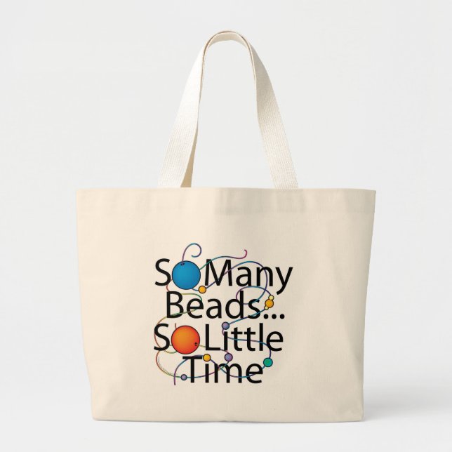 Bolsa Tote Grande Tão muita miçanga nova (Frente)