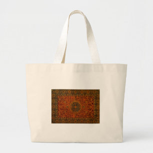 Bolsa Tote Grande tapeçaria carpete tapete obra de arte william morr